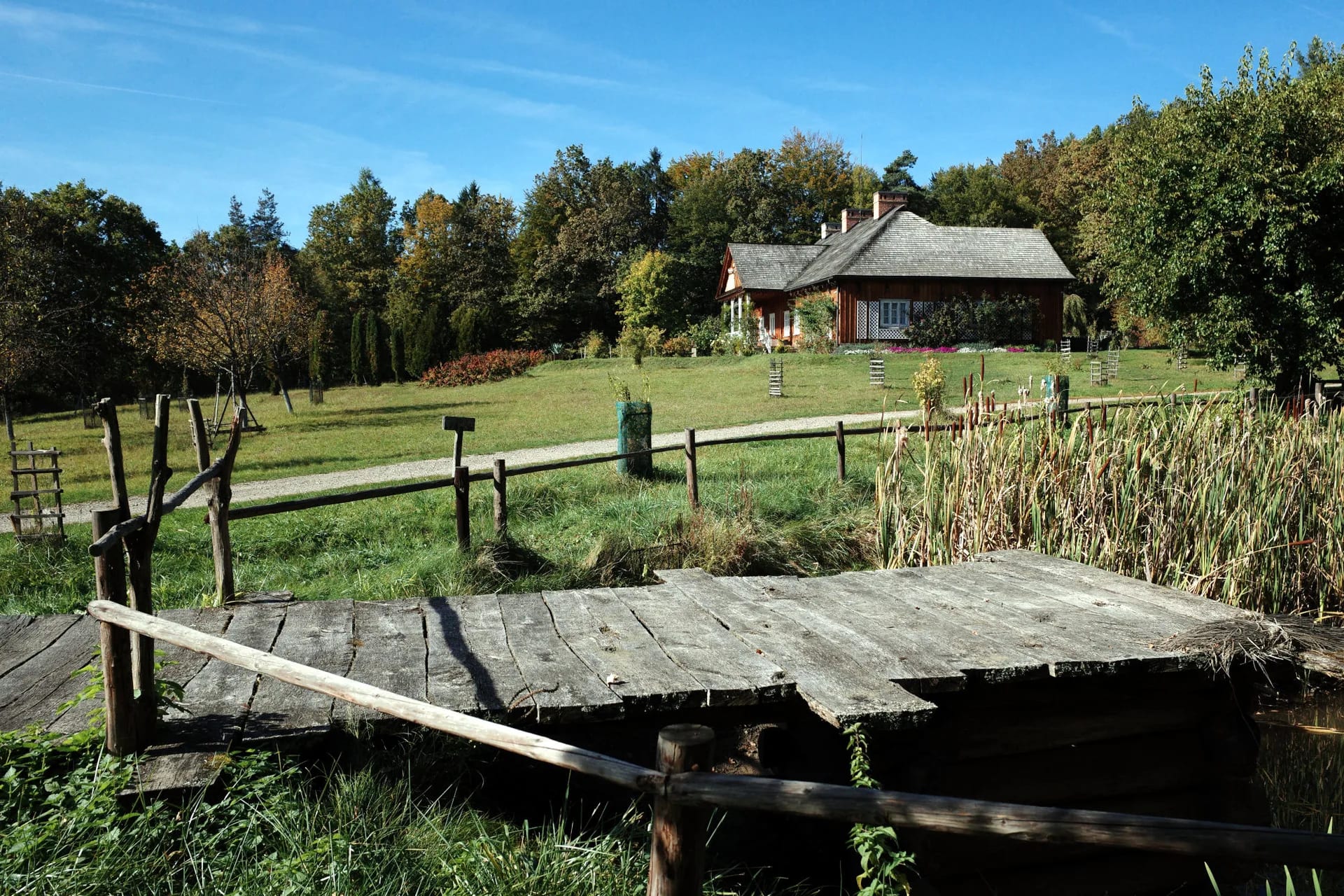 Zespół dworski w skansenie w Sanoku